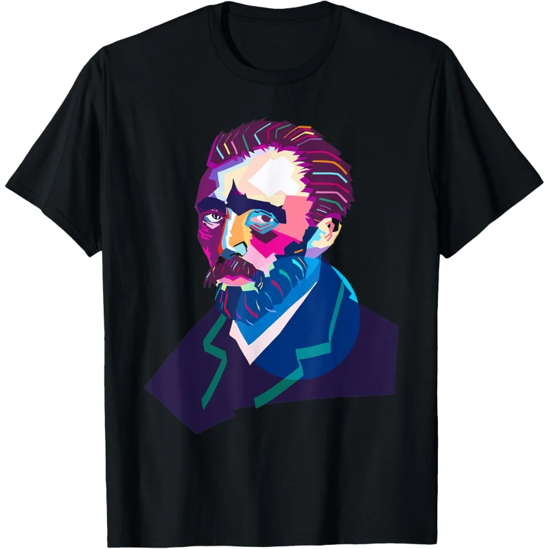 Vincent Van Gogh Colorful Wpap Art Drawing Lemoboy Arts Tee