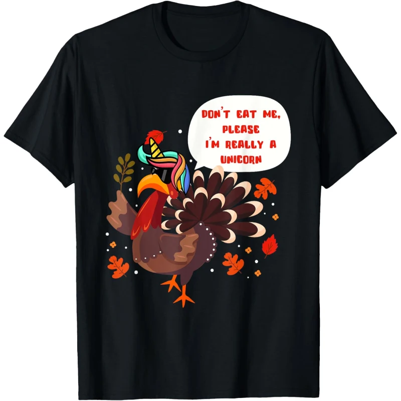 Unicorn Turkey I'm Really a Unicorn Thanksgiving Funny Tee Thanksgiving Gift