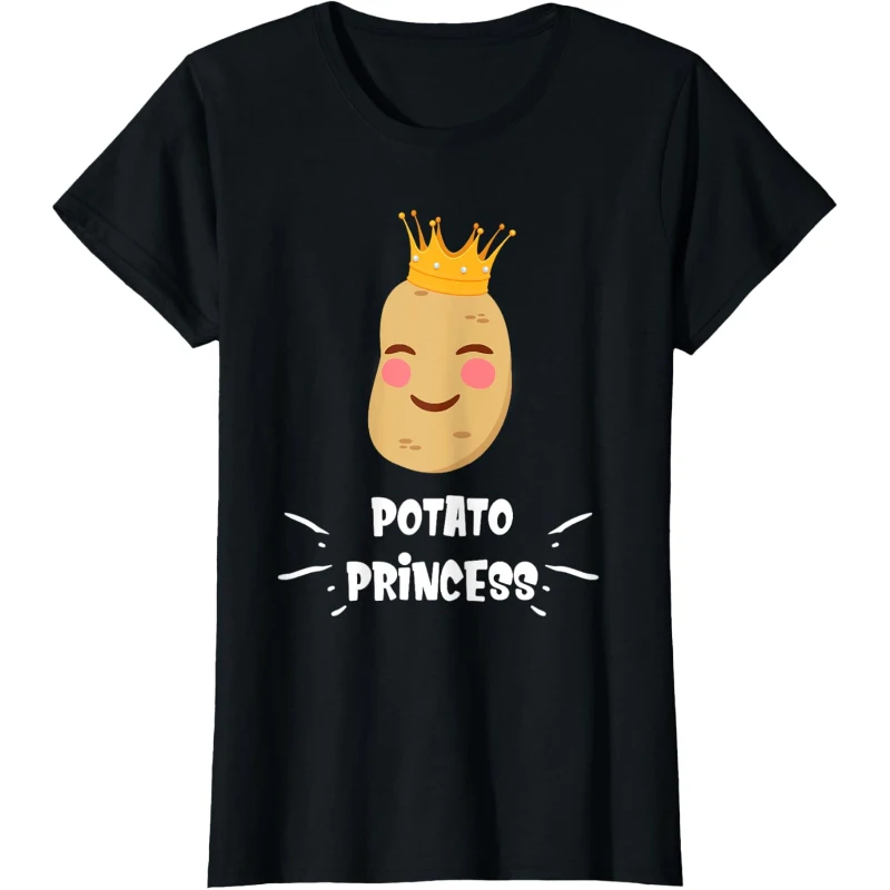 Potato Princess Funny Potato for Girls and Women Tee Gift for Lovers