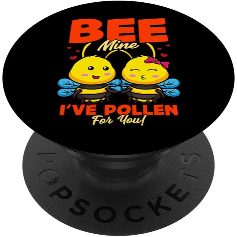 Bee Mine I have Pollen For You Funny Valentines Day Gift Funny PopSocket