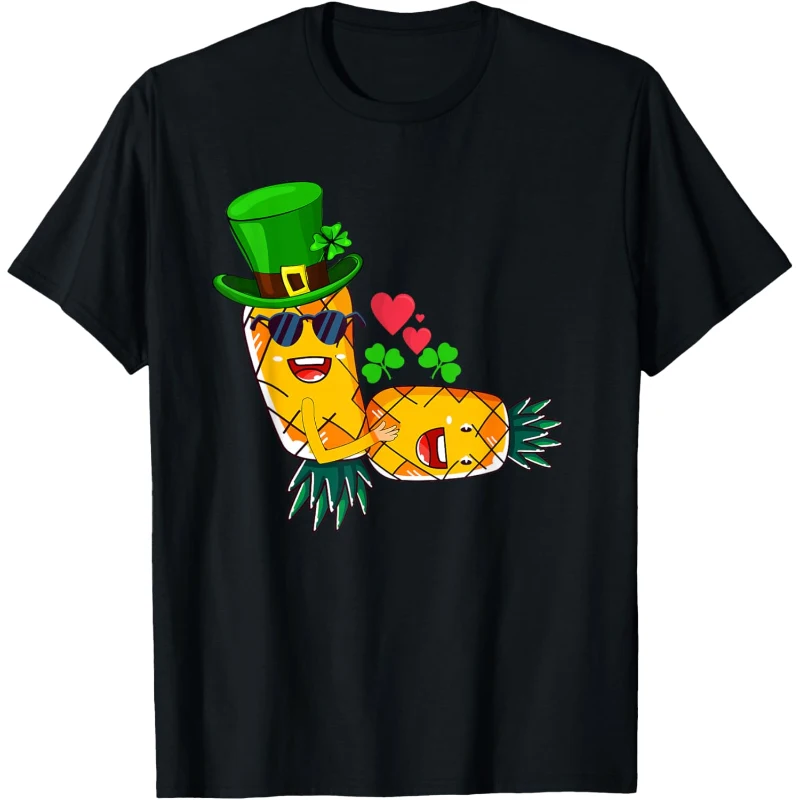 Irish Swinger Upside Down Pineapple Making Love Shamrock Hat Tee | St. Patrick's Day