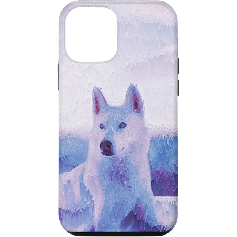 Siberian White Husky Dog iPhone Case Gift for Lovers