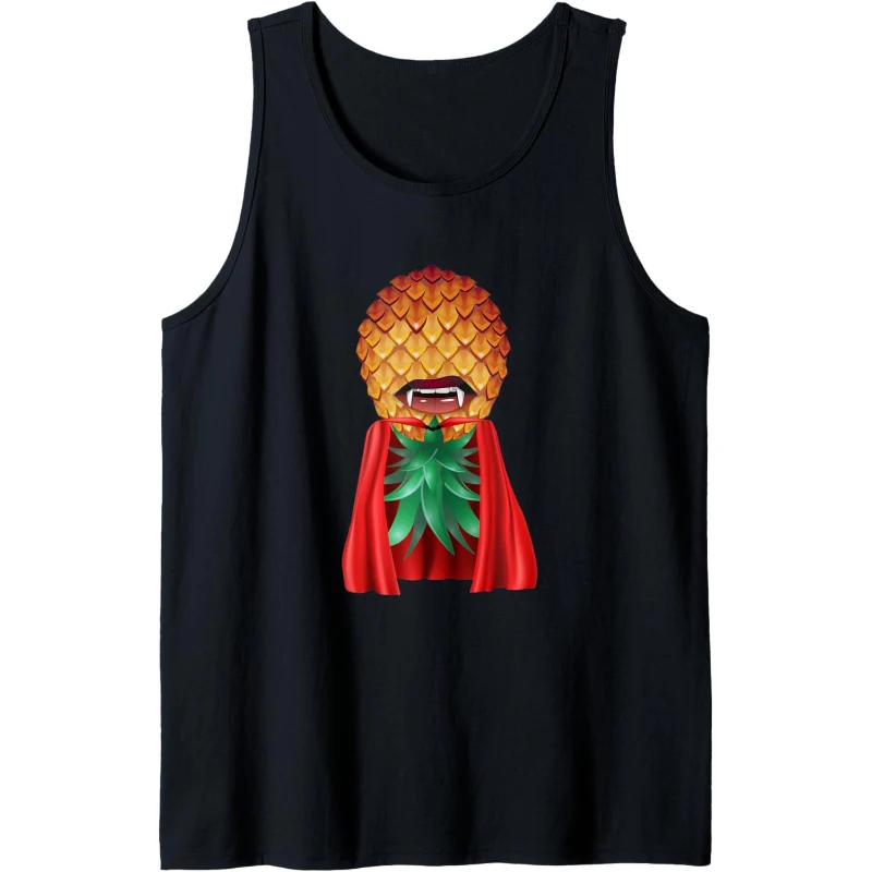 Swinger Upside Down Bad Pineapple Vampire Cape Halloween Tank Top | Halloween Gift for Couples