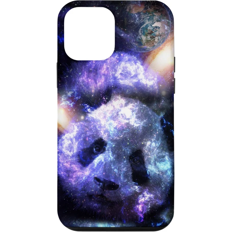 Galaxy Baby Panda Outer Space Colorful iPhone Case Gift for Lovers
