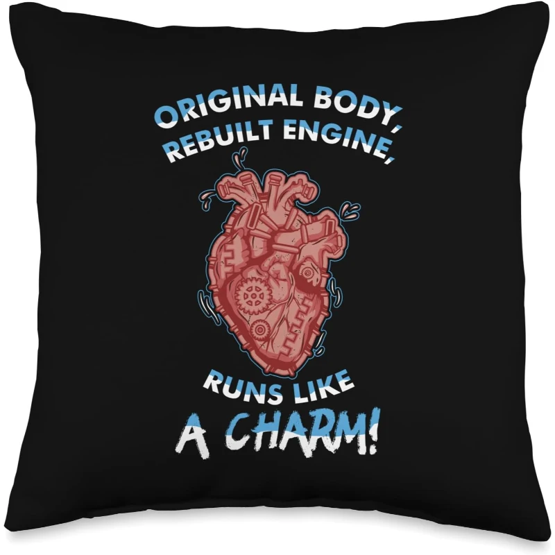 Original Body Rebuilt Engine Runs Like A Charm Funny Throw Pillow Pride Gift