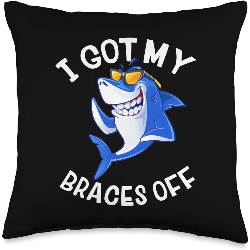 I Got My Braces Off Cute Shark Smiling Dental Braces Teeth Funny Sharks Braces Jokes