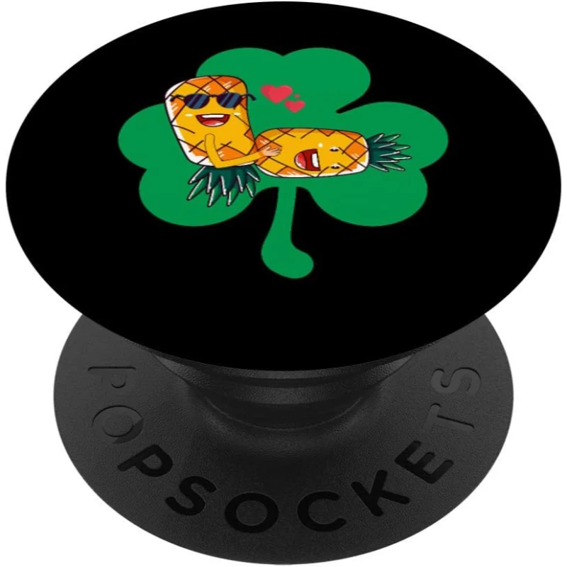 Irish Swinger Upside Down Pineapple Making Love Shamrock PopSocket Gift for Couples