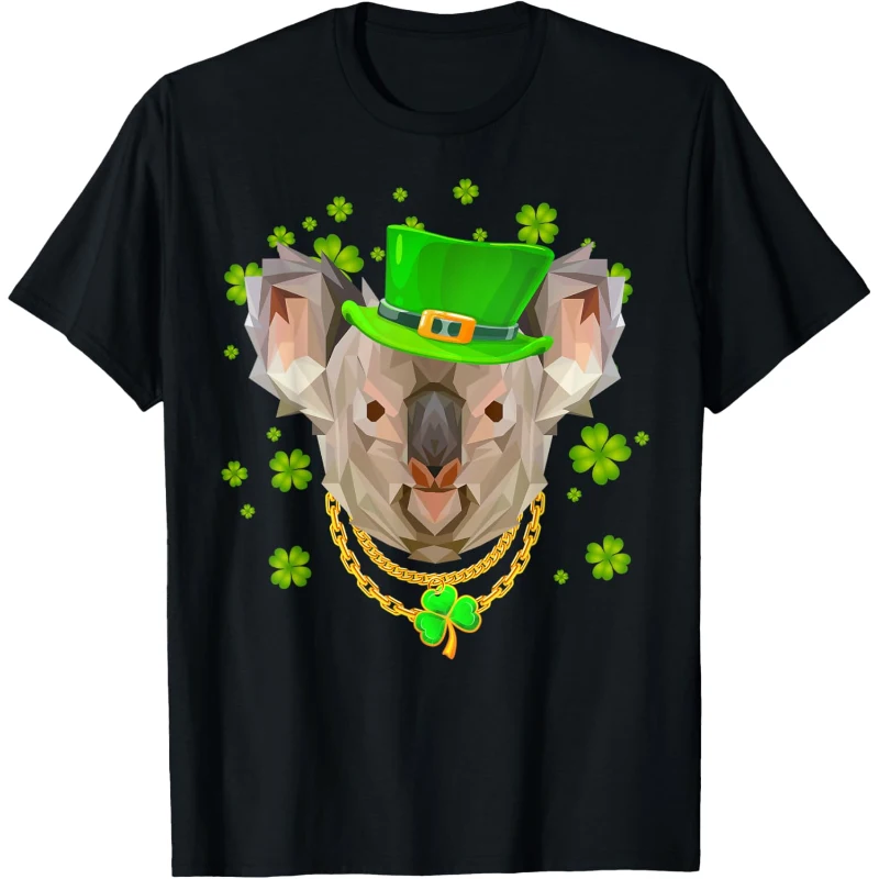 Koala Irish Leprechaun Gangster St Patricks Day Shamrock Tee Gift for Music Lovers