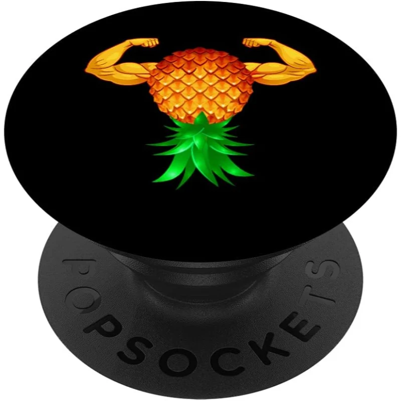 Swinger Upside Down Pineapple Bodybuilder Strong Arms PopSocket Gift for Couples