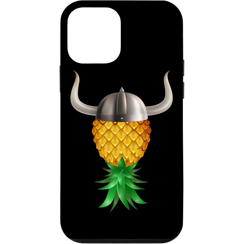 Swinger Upside Down Pineapple Viking King Hat iPhone Case | Halloween Gift for Couples