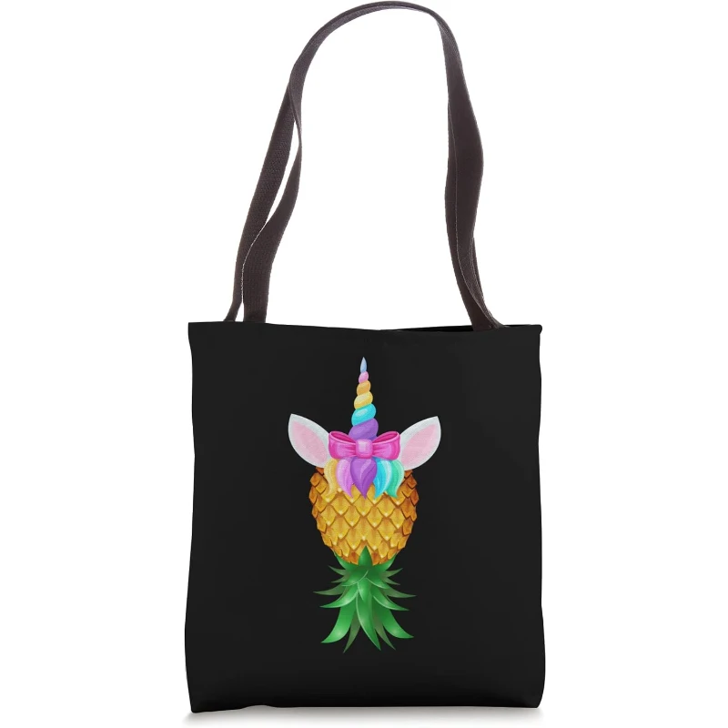 Swinger Upside Down Pineapple Magical Unicorn Rainbow Head Tote Bag | Halloween Gift ...