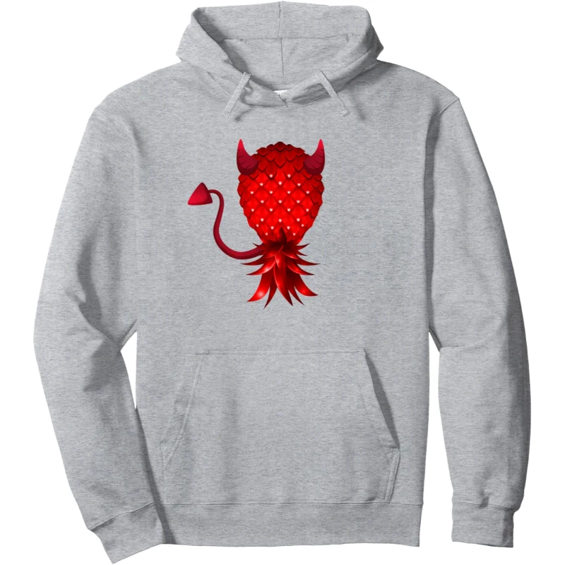 Swinger Upside Down Bad Pineapple Devil Horn Hoodie | Halloween Gift for Couples