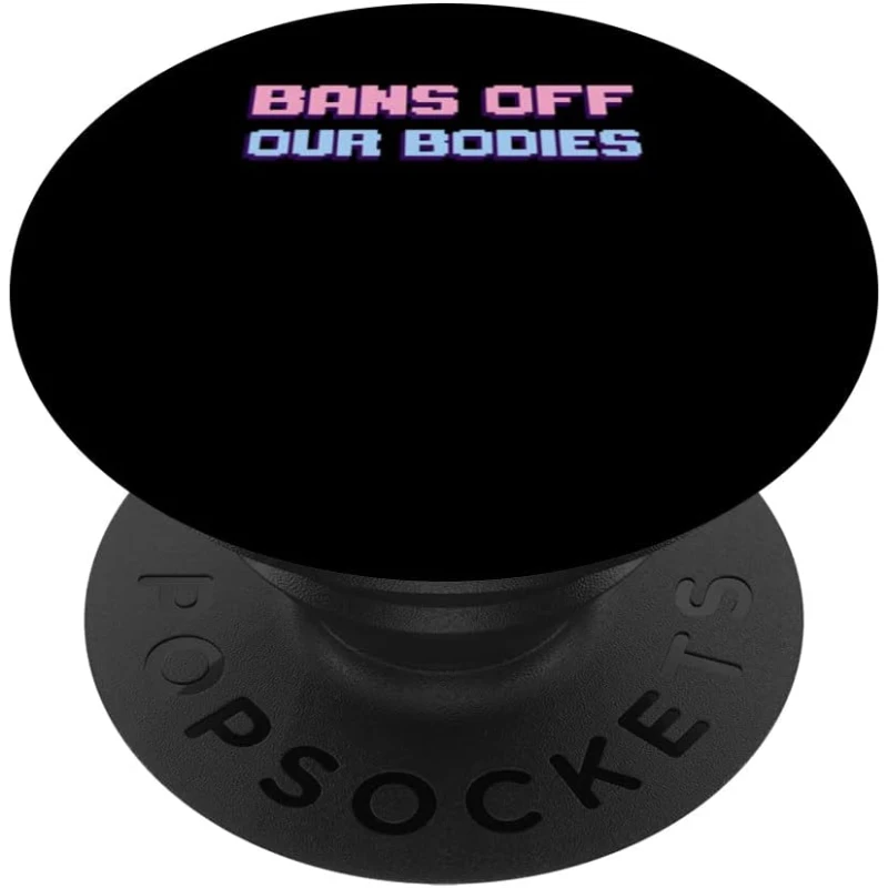 Bans Off Our Bodies Pixel Art PopSocket Gift for Women