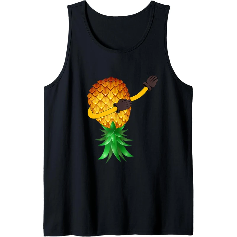 Funny Swinger Upside Down Dabbing Pineapple for Women Men Tank Top Gift for Women