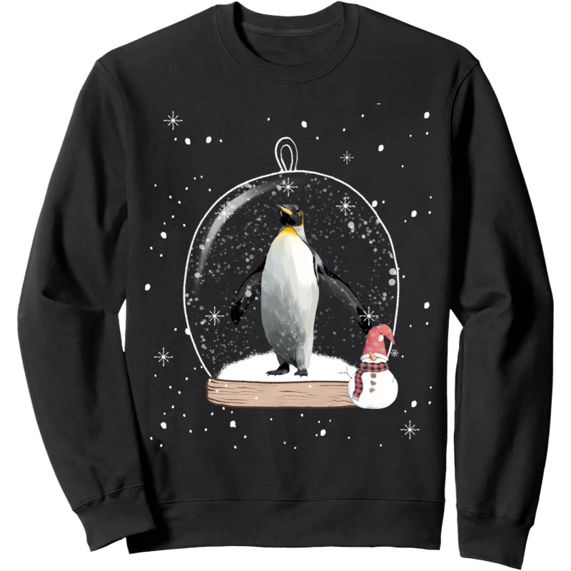 Christmas Penguin Snow Globe Pyjamas Sweatshirt | Christmas Gift for Lovers