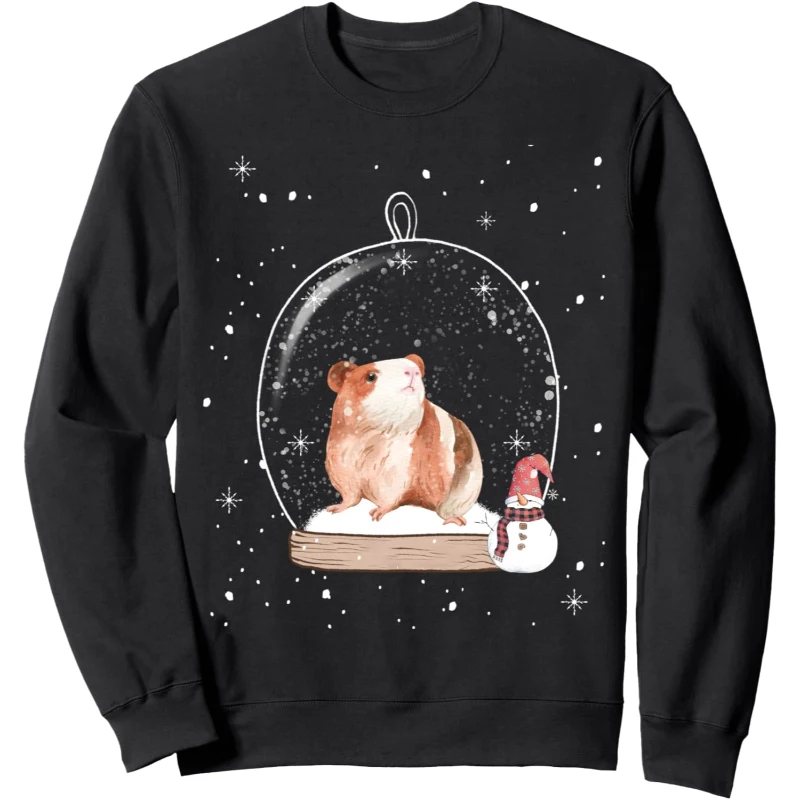 Christmas Guinea Pig Snow Globe Pyjamas Sweatshirt | Christmas Gift for Lovers