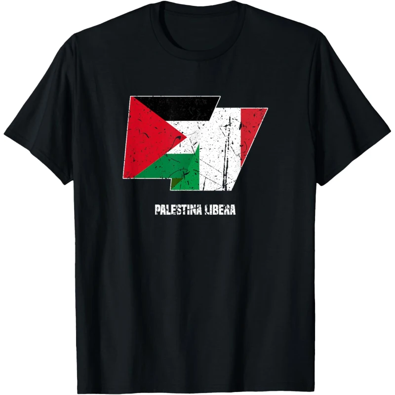 Palestine Free Italian Support to Palestine Sostegno Italiano Alla Palestina Tee