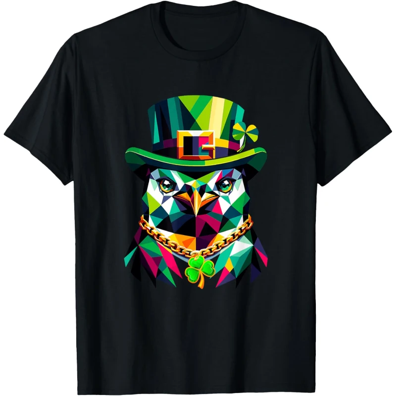 Penguin Irish Leprechaun Gangster St Patricks Day Shamrock Tee Gift for Music Lovers
