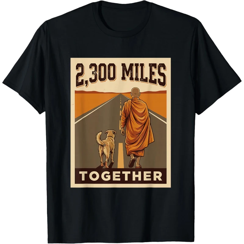 2,300 Miles Together Walk For Peace Monk And Dog Aloka Retro Peace Walk Pilgrimage Su...